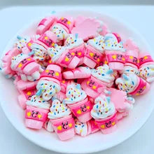 Mini Milkshake Flatback Resin Cute