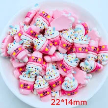 Mini Milkshake Flatback Resin Cute